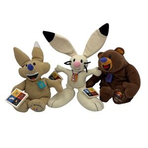 Tyco Salt Lake City 2002 Olympic Mascot Plush Set Powder Copper Coal NWT Vintage
